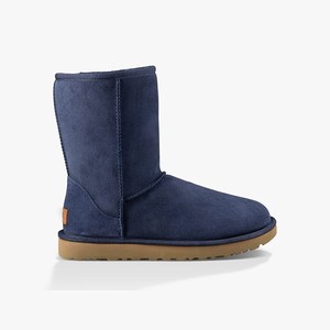 Ugg Classic Short II Women Classic Boots Navy (7980TIHJF)